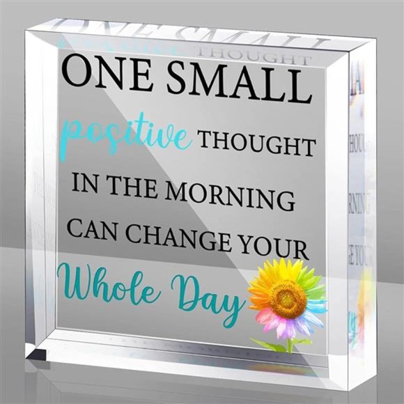 Acrylic Motivational Gifts for Women Men Inspirational Desk Decor One Small P